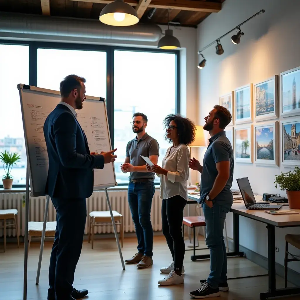 Modern office workspace